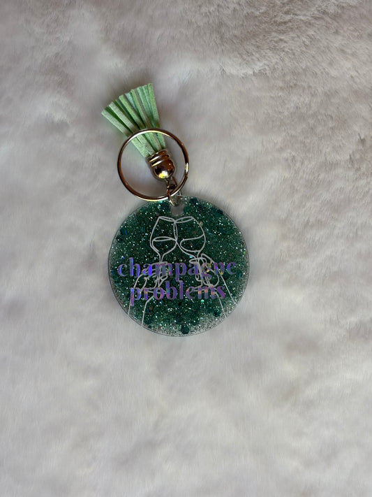 Acrylic Keychain - Champagne Problems
