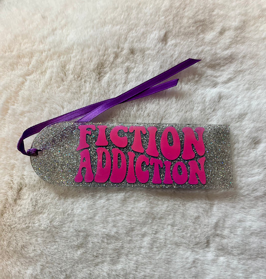 Acrylic Bookmark - Fiction Addiction