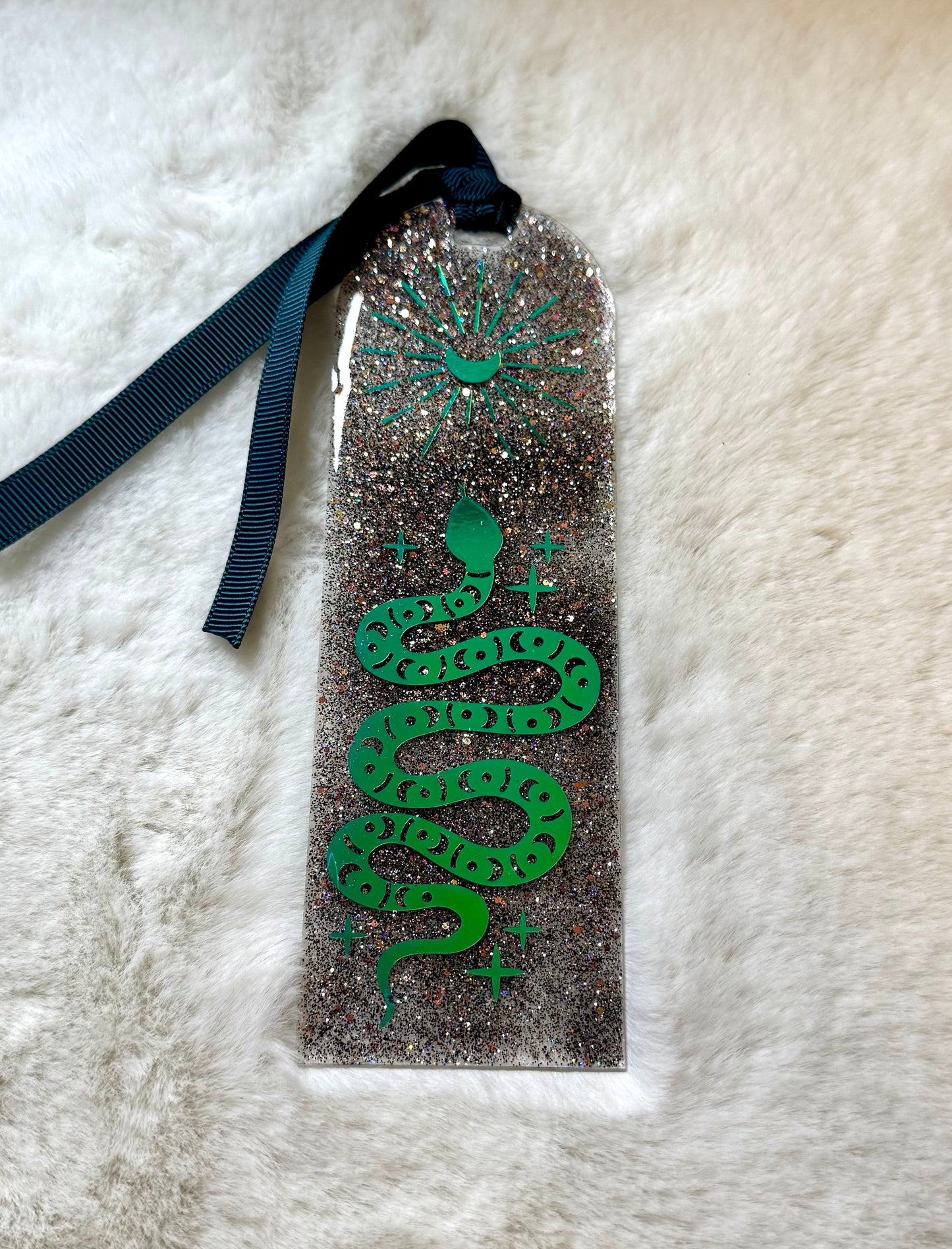 Acrylic Bookmark - Holographic Snake
