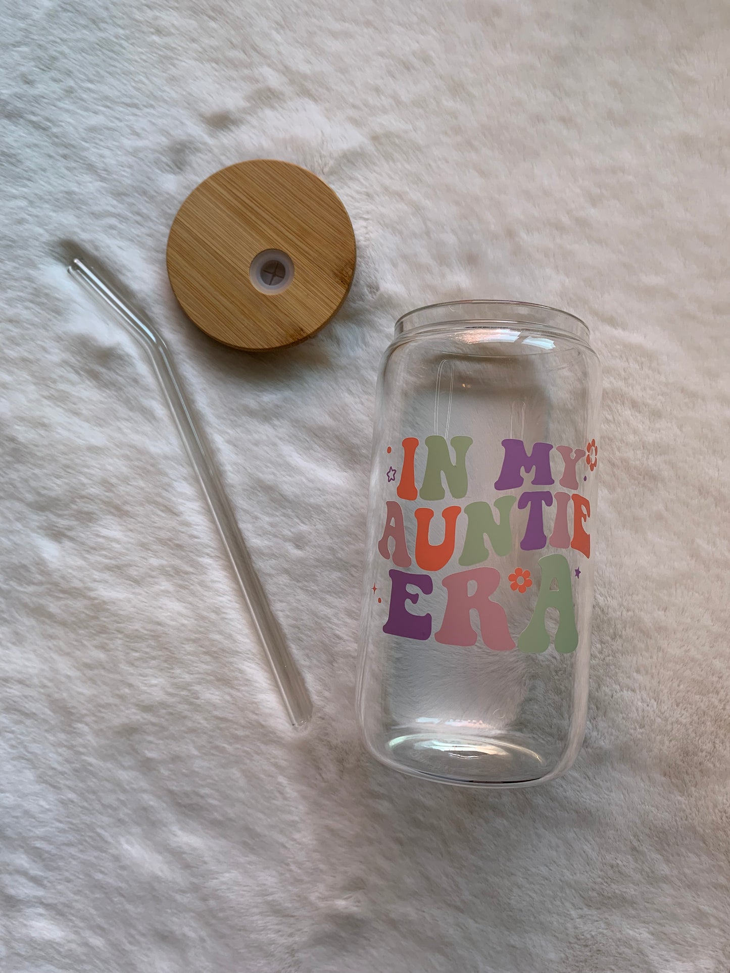 Glass Can Cup 16 oz - Auntie Era