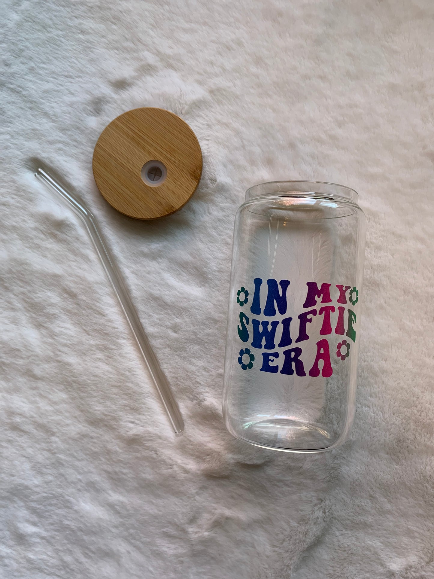 Glass Can Cup 16oz - In My Swiftie Era
