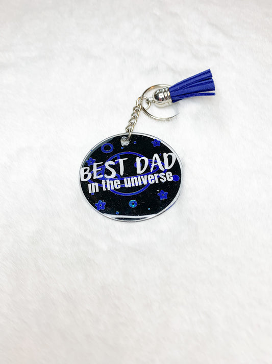 Acrylic Keychain - Best Dad In The Universe