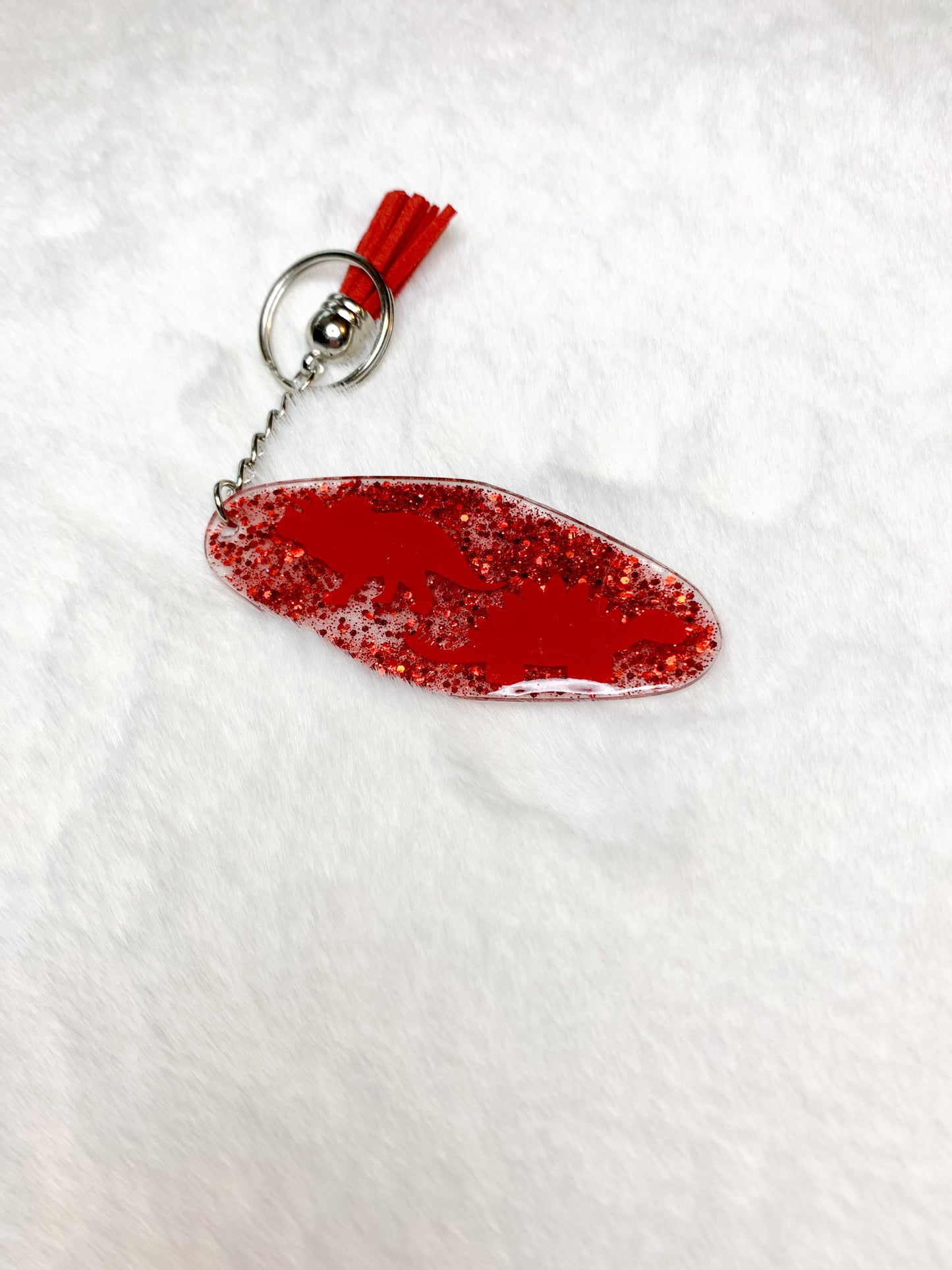 Motel Keychains - Red Dinos