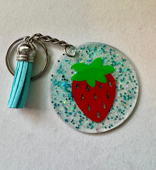 Acrylic Keychain - Strawberry