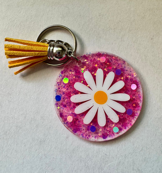Acrylic Keychain - Daisies