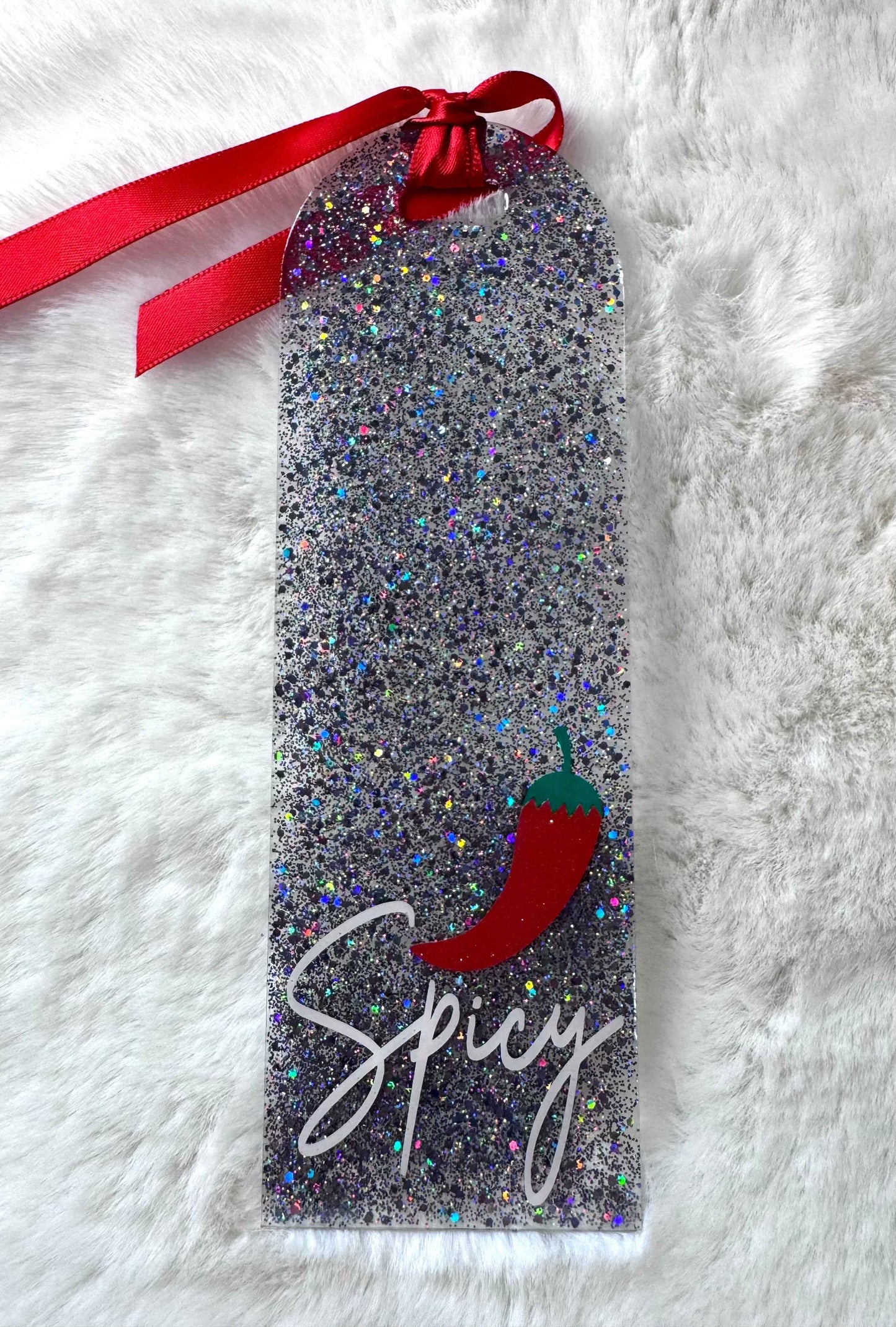 Acrylic Bookmark - Spicy | Durable Page Marker