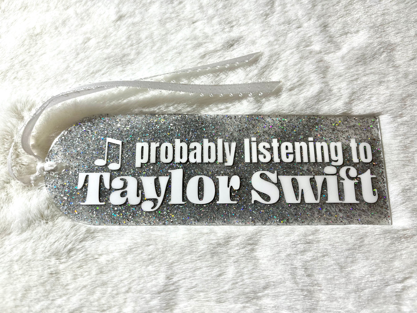 Acrylic Bookmark - Probably Listening To Taylor Swift