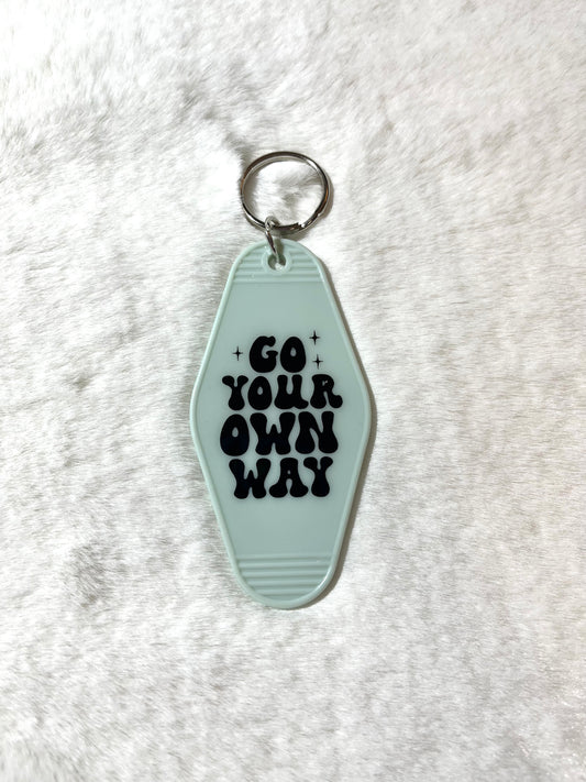 Motel Keychains - Go Your Own Way