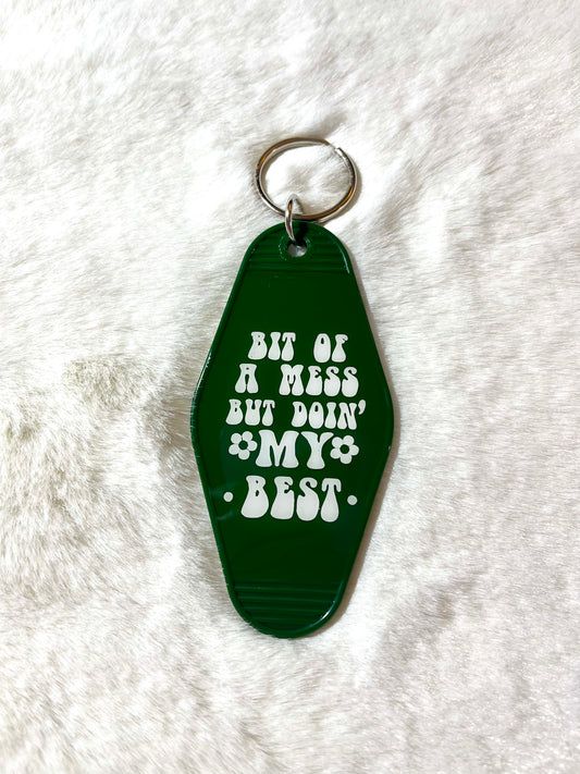 Motel Keychains - Bit of a Mess But Doing My Best