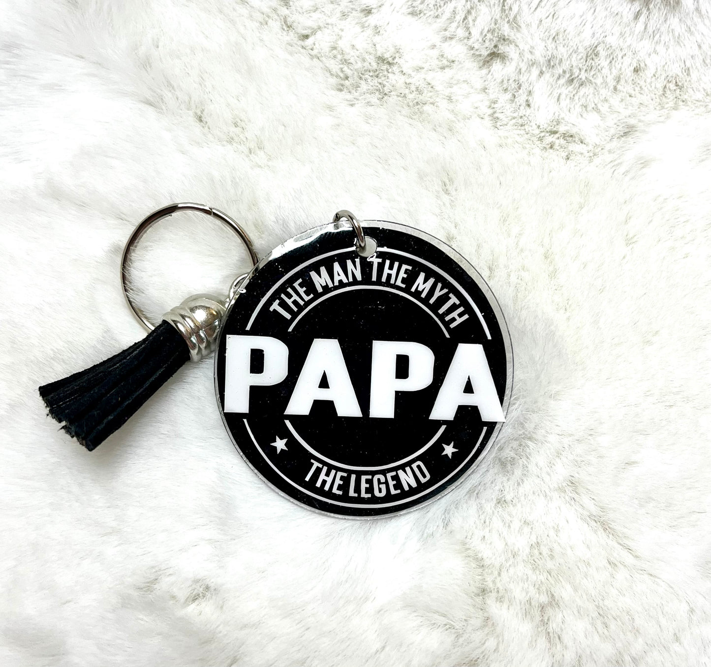 Acrylic Keychain - Papa The Man The Myth The Legend