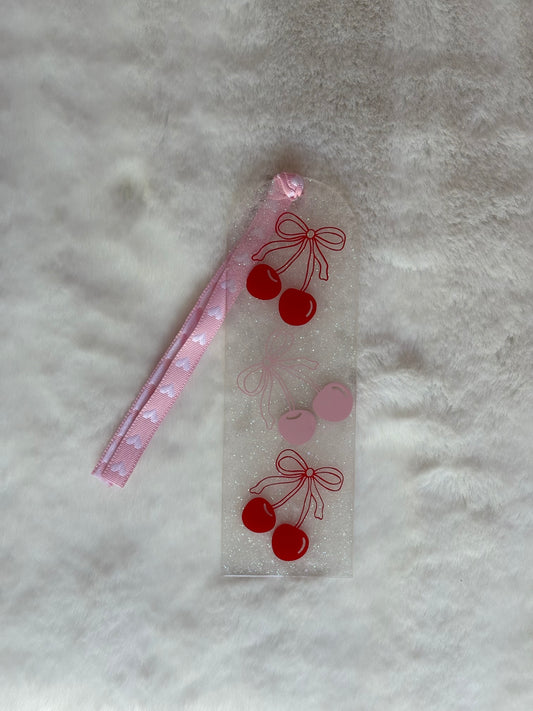 Acrylic Bookmark - Cherries