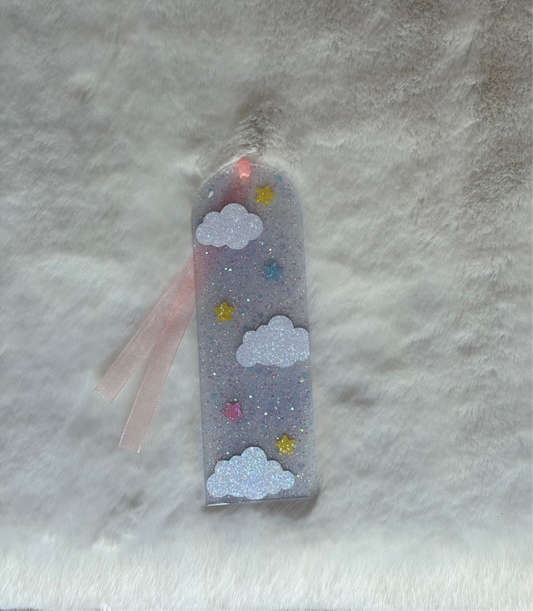 Acrylic Bookmark - Clouds and Stars - Elation Collective