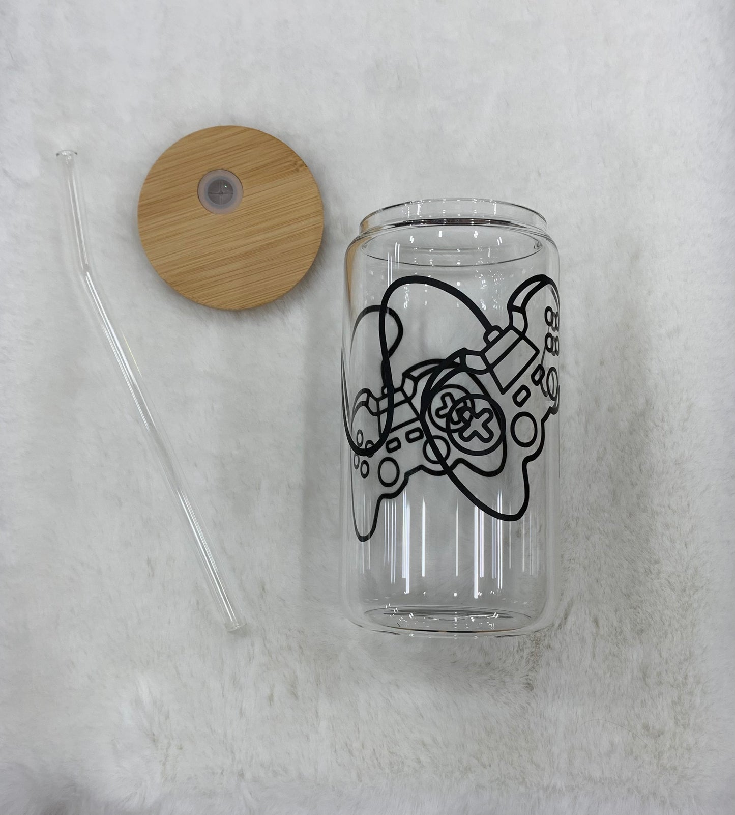 Glass Can Cup 16oz - Controller