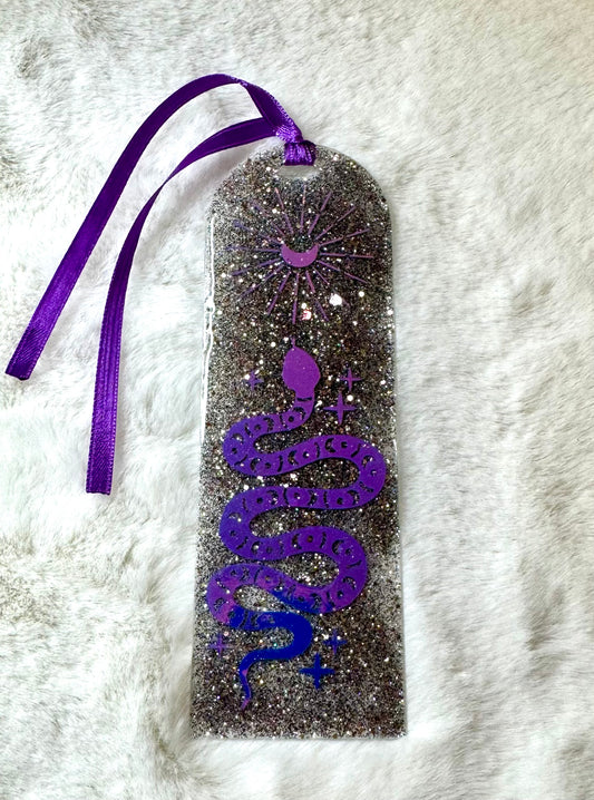 Acrylic Bookmark - Holographic Snake
