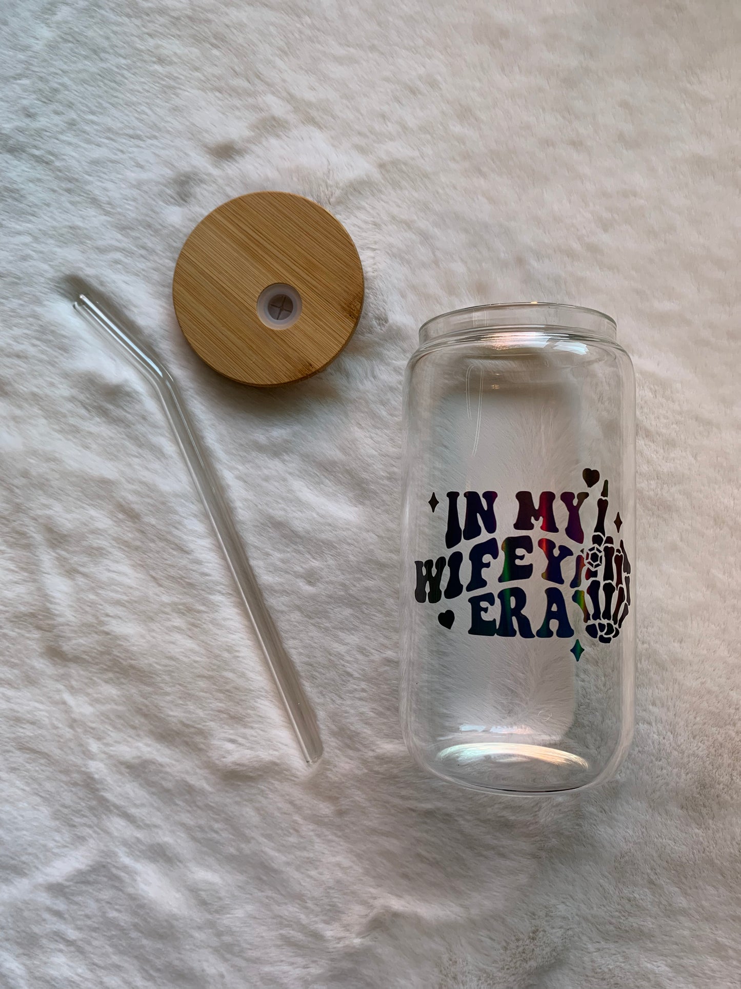 Glass Can Cup 16oz - In My Wifey Era