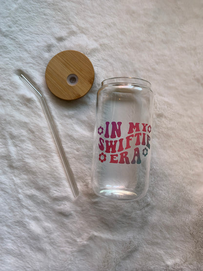 Glass Can Cup 16oz - In My Swiftie Era