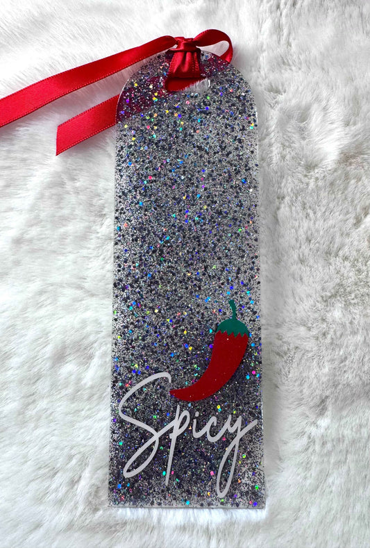 Acrylic Bookmark - Spicy | Durable Page Marker