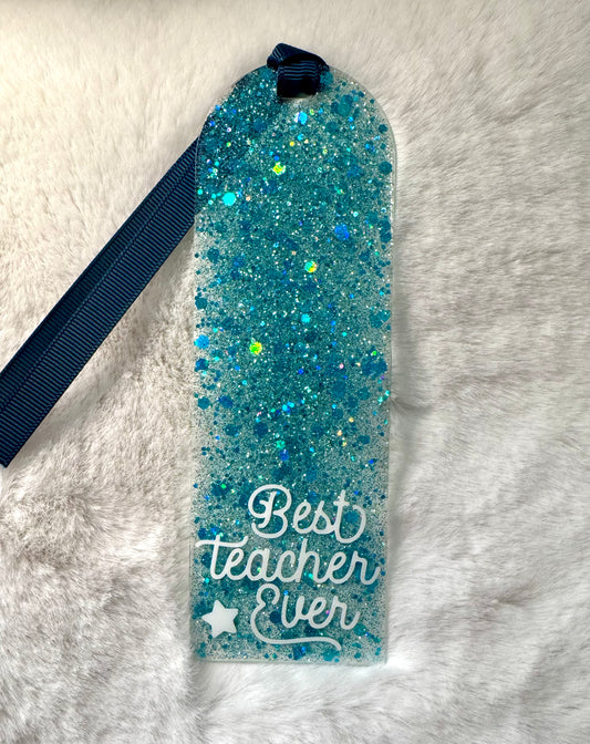 Acrylic Bookmark - Best Teacher | Durable Page Marker