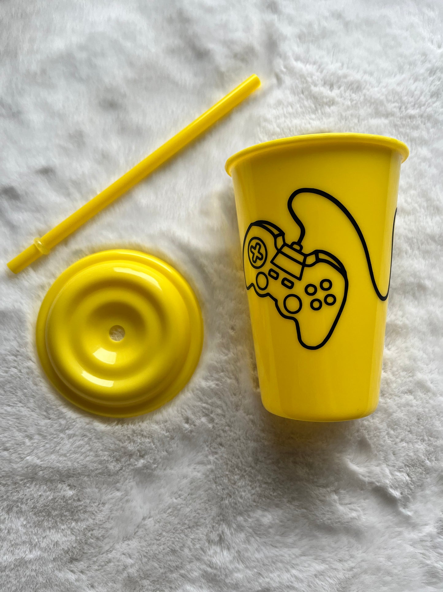 Kids Cold Cup Tumbler 12oz - Yellow Controller