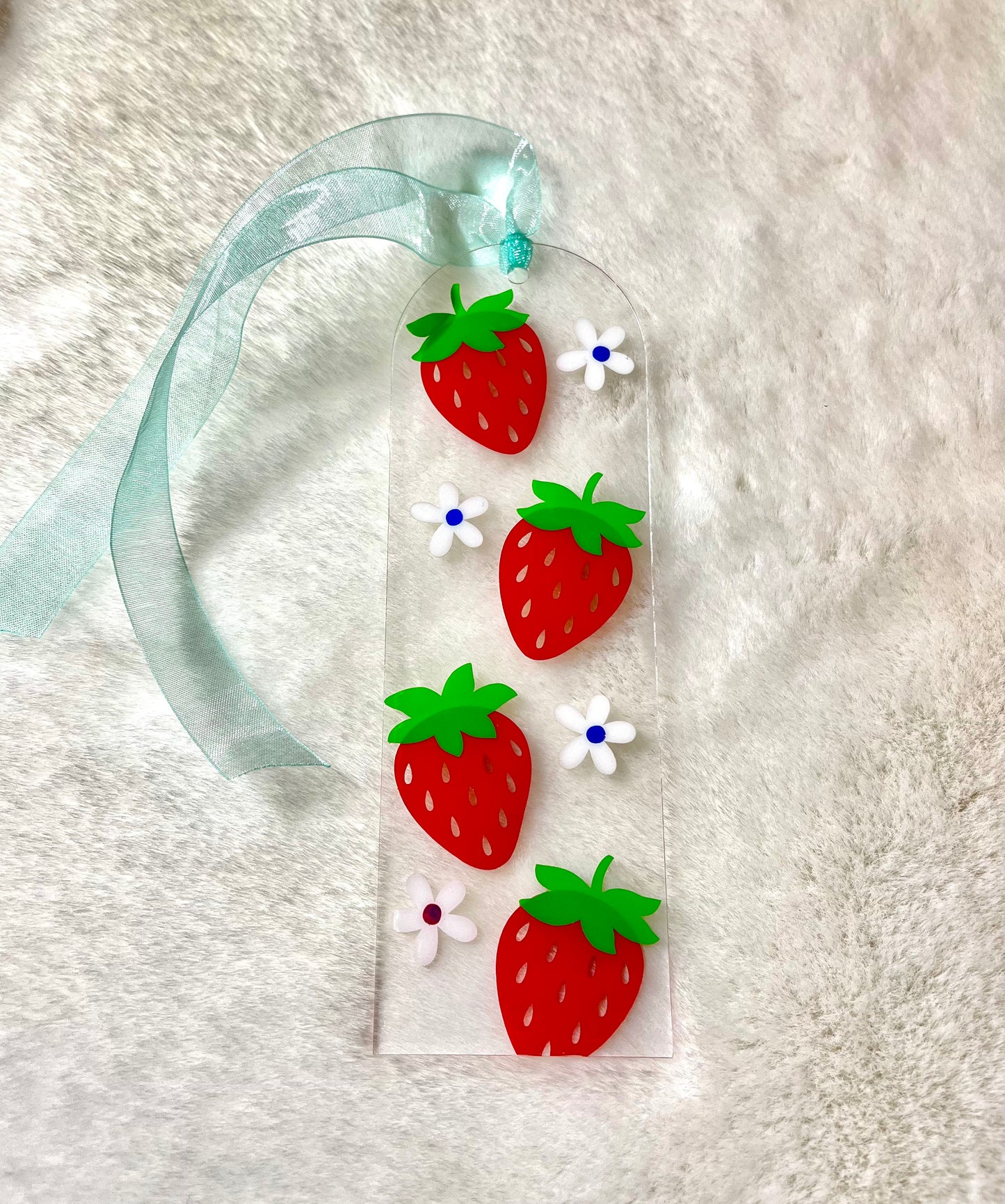Acrylic Bookmark - Strawberry Fields